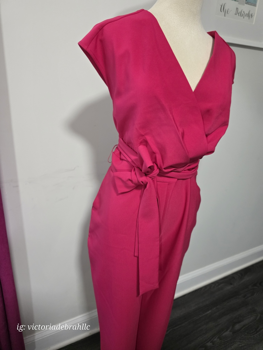 NY&C Women's Hot Pink Jumpsuit NY & Company
